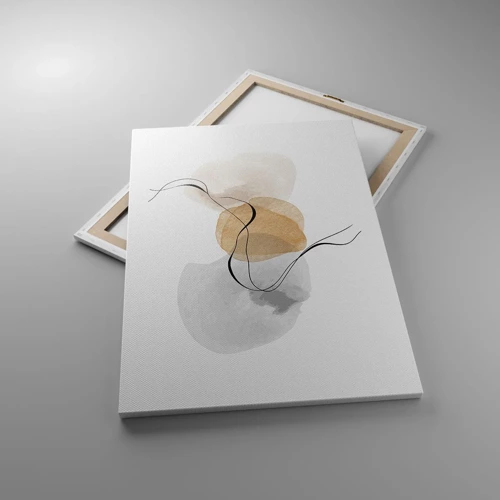 Lærredstryk - Billede på lærred - Perler i luften - 70x100 cm