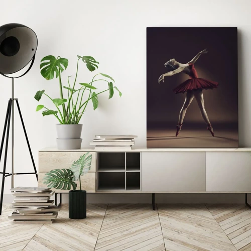 Lærredstryk - Billede på lærred - Prima ballerina - 45x80 cm