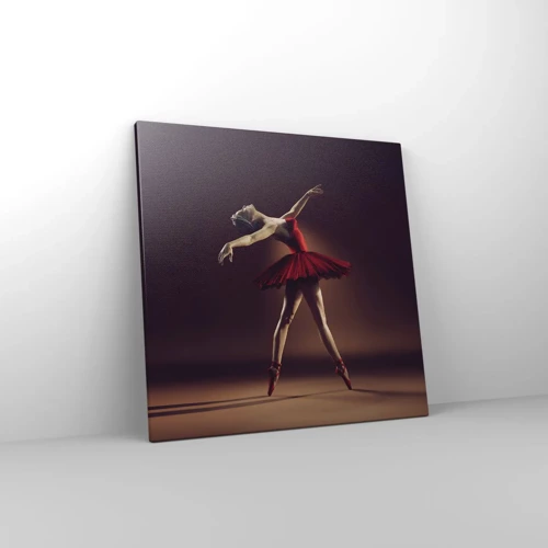 Lærredstryk - Billede på lærred - Prima ballerina - 50x50 cm