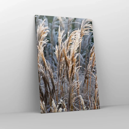Lærredstryk - Billede på lærred - Pyntet med frost - 80x120 cm