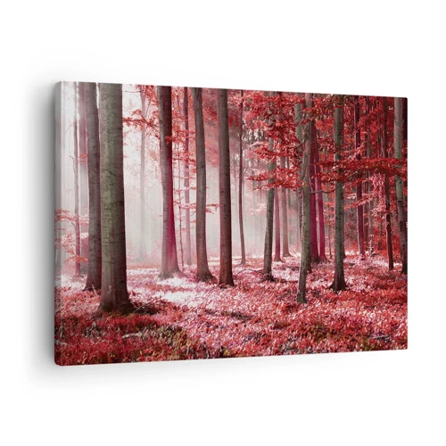 Lærredstryk - Billede på lærred - Rød er lige så smuk - 70x50 cm