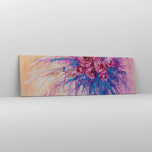 Lærredstryk - Billede på lærred - Rose springvand - 160x50 cm