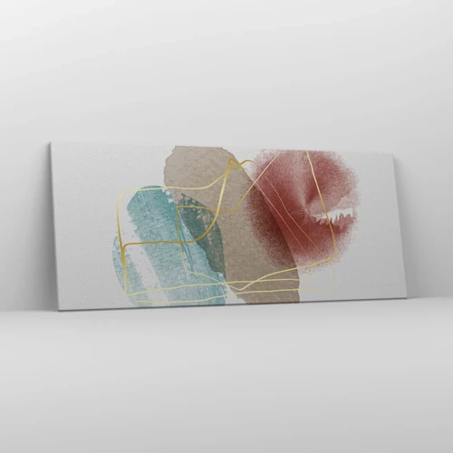 Lærredstryk - Billede på lærred - Rummets perler - 120x50 cm