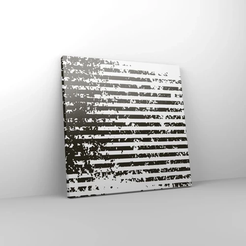 Lærredstryk - Billede på lærred - Rytme og støj - 30x30 cm
