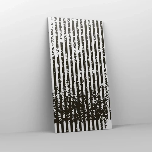 Lærredstryk - Billede på lærred - Rytme og støj - 65x120 cm