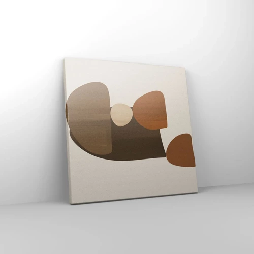 Lærredstryk - Billede på lærred - Sammensætning i bronze - 30x30 cm