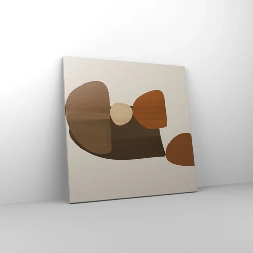 Lærredstryk - Billede på lærred - Sammensætning i bronze - 60x60 cm
