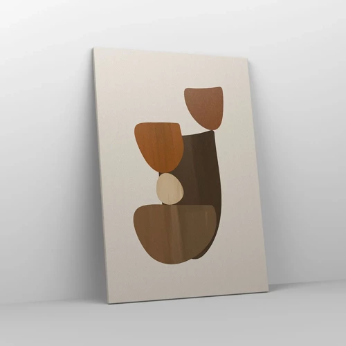 Lærredstryk - Billede på lærred - Sammensætning i bronze - 70x100 cm