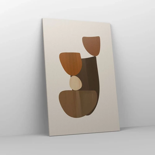 Lærredstryk - Billede på lærred - Sammensætning i bronze - 80x120 cm