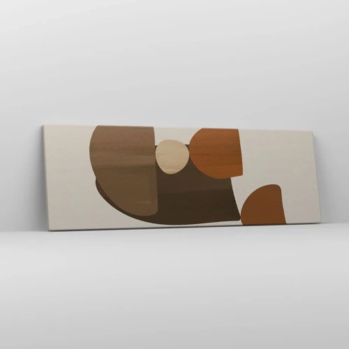 Lærredstryk - Billede på lærred - Sammensætning i bronze - 90x30 cm