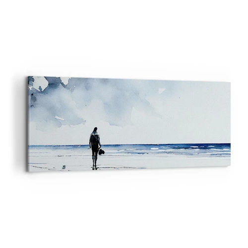 Lærredstryk - Billede på lærred - Samtale med havet - 120x50 cm