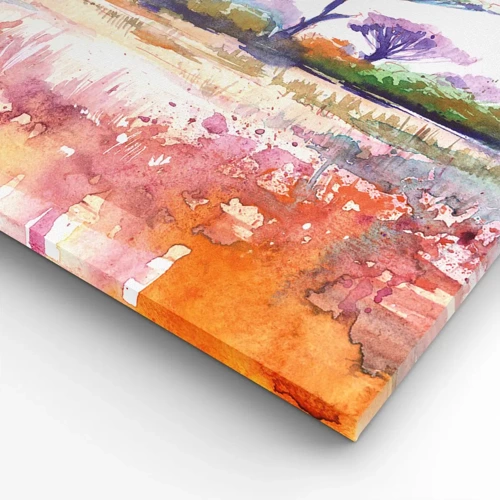 Lærredstryk - Billede på lærred - Savannens farver - 100x40 cm