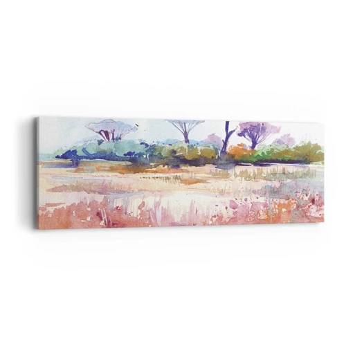 Lærredstryk - Billede på lærred - Savannens farver - 90x30 cm