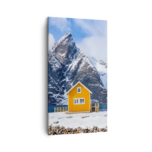 Lærredstryk - Billede på lærred - Skandinavisk ferie - 45x80 cm