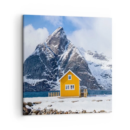 Lærredstryk - Billede på lærred - Skandinavisk ferie - 60x60 cm