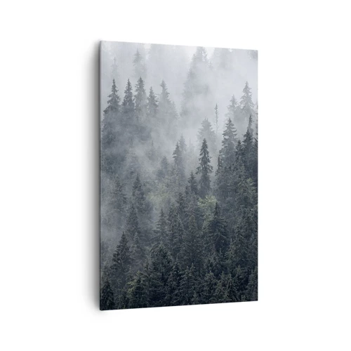 Lærredstryk - Billede på lærred - Skovens daggry - 80x120 cm