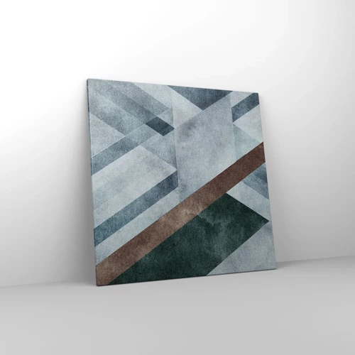 Lærredstryk - Billede på lærred - Sofistikeret elegance i geometri - 70x70 cm