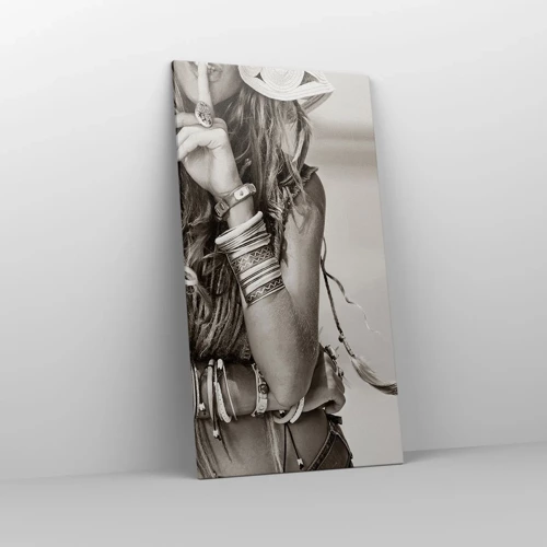 Lærredstryk - Billede på lærred - Som en pige - 65x120 cm