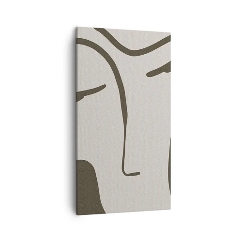 Lærredstryk - Billede på lærred - Som fra et Modigliani-maleri - 45x80 cm
