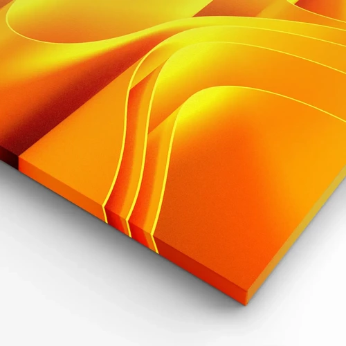 Lærredstryk - Billede på lærred - Som solens bølger - 100x40 cm