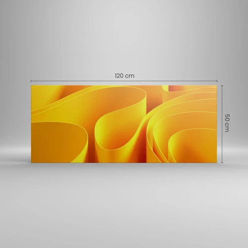 Lærredstryk - Billede på lærred - Som solens bølger - 120x50 cm