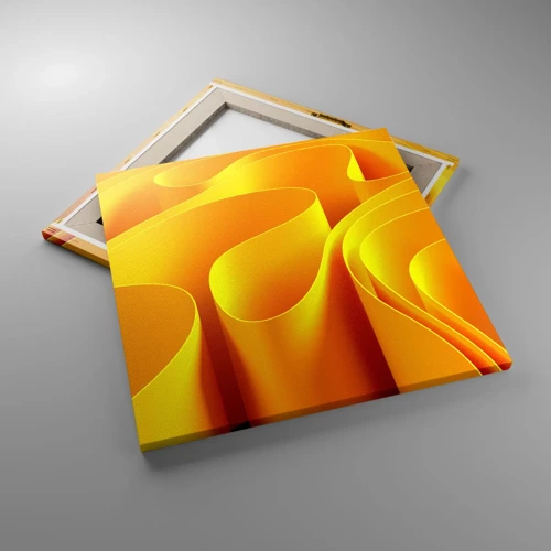 Lærredstryk - Billede på lærred - Som solens bølger - 50x50 cm