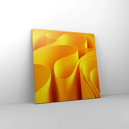 Lærredstryk - Billede på lærred - Som solens bølger - 60x60 cm