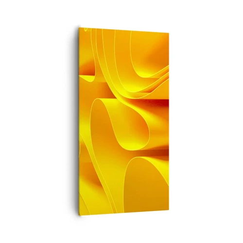 Lærredstryk - Billede på lærred - Som solens bølger - 65x120 cm