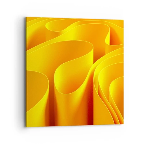 Lærredstryk - Billede på lærred - Som solens bølger - 70x70 cm