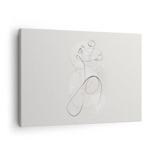 Lærredstryk - Billede på lærred - Spiralen af skønhed - 70x50 cm