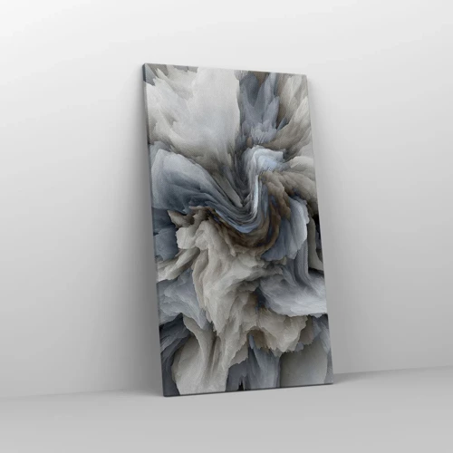 Lærredstryk - Billede på lærred - Sten og blomst - 45x80 cm