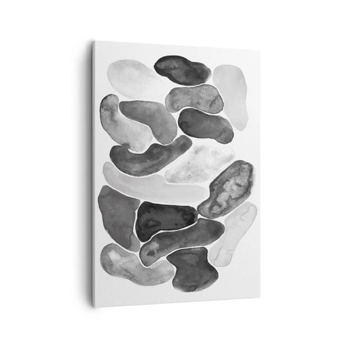 Lærredstryk - Billede på lærred - Stenet abstraktion - 50x70 cm