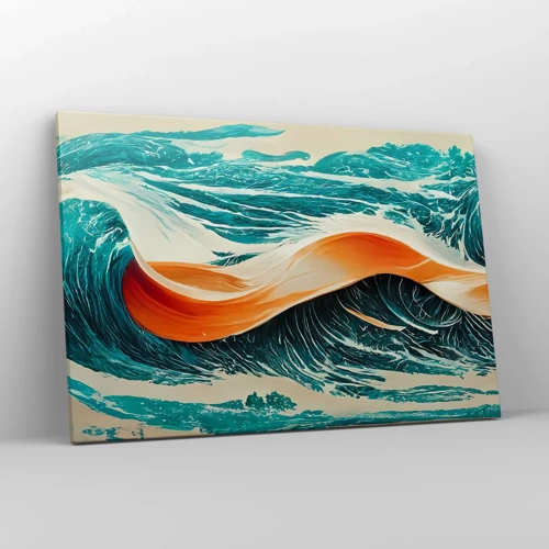Lærredstryk - Billede på lærred - Surferens drøm - 120x80 cm