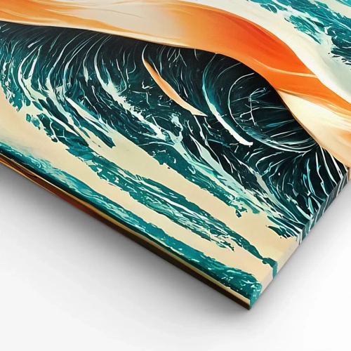 Lærredstryk - Billede på lærred - Surferens drøm - 120x80 cm