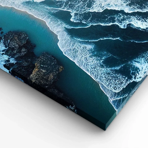 Lærredstryk - Billede på lærred - Svøbt i bølger - 50x50 cm