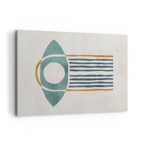 Lærredstryk - Billede på lærred - Tegn og ritualer - 100x70 cm