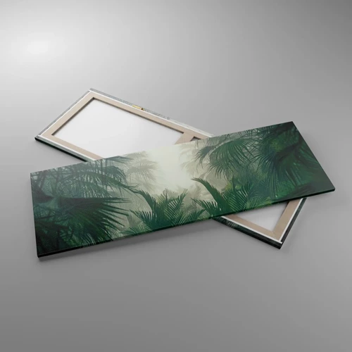Lærredstryk - Billede på lærred - Tropisk mysterium - 140x50 cm