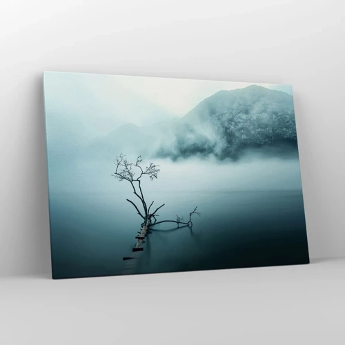 Lærredstryk - Billede på lærred - Ud af vand og tåge - 100x70 cm