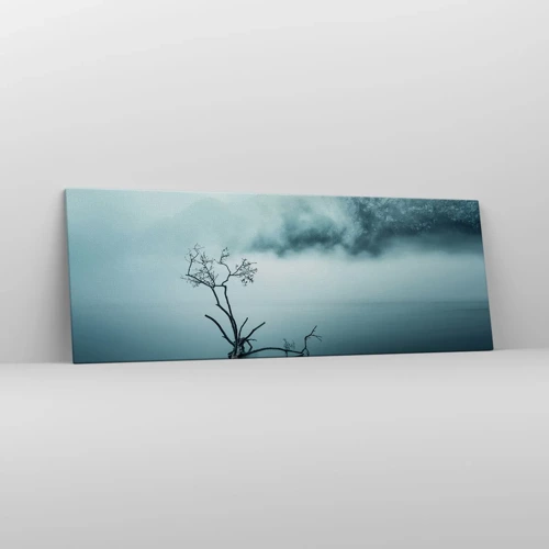 Lærredstryk - Billede på lærred - Ud af vand og tåge - 140x50 cm