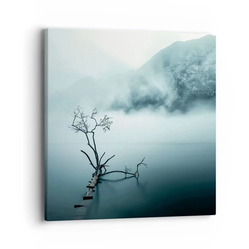 Lærredstryk - Billede på lærred - Ud af vand og tåge - 40x40 cm