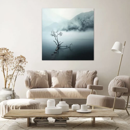 Lærredstryk - Billede på lærred - Ud af vand og tåge - 60x60 cm
