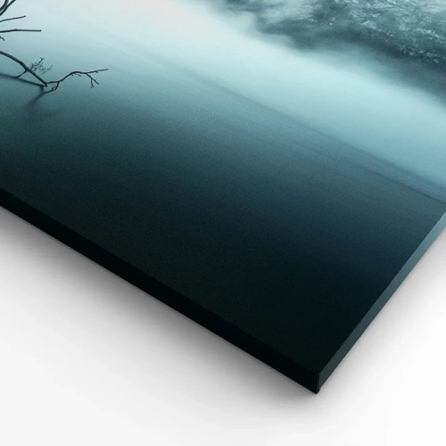 Lærredstryk - Billede på lærred - Ud af vand og tåge - 65x120 cm