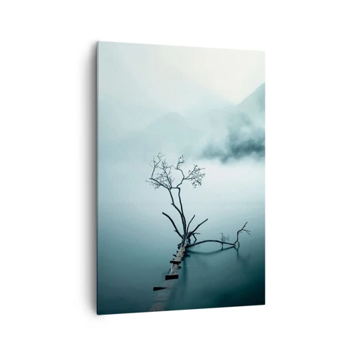 Lærredstryk - Billede på lærred - Ud af vand og tåge - 70x100 cm