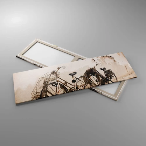 Lærredstryk - Billede på lærred - Uforglemmelig charme fra fortiden - 160x50 cm