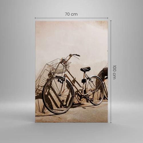 Lærredstryk - Billede på lærred - Uforglemmelig charme fra fortiden - 70x100 cm
