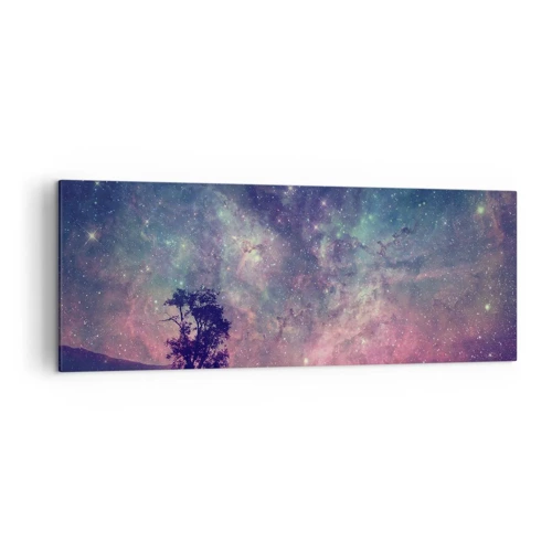 Lærredstryk - Billede på lærred - Under en magisk himmel - 140x50 cm