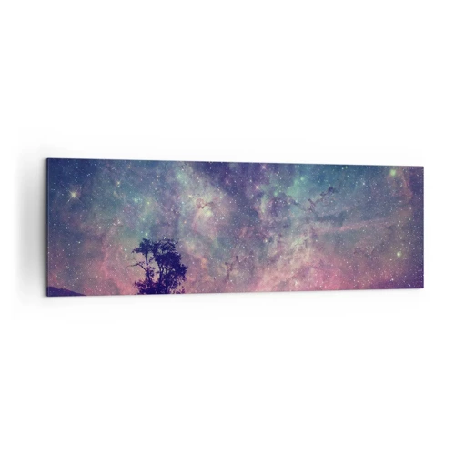 Lærredstryk - Billede på lærred - Under en magisk himmel - 160x50 cm