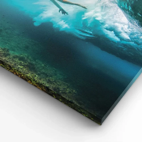 Lærredstryk - Billede på lærred - Undervandsverden - 40x40 cm