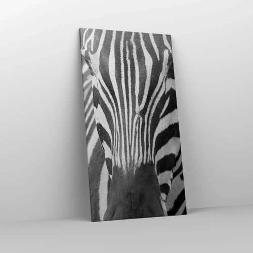 Lærredstryk - Billede på lærred - Verden er sort og hvid - 65x120 cm
