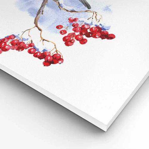 Lærredstryk - Billede på lærred - Vinter i farver - 100x70 cm